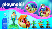 Load image into Gallery viewer, Playmobil Mermaid with Sea Snail Gondola
