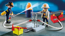 Load image into Gallery viewer, Playmobil City Action &quot;Fire Rescue&quot; Building Set with Carrying Case #5651 36 pcs
