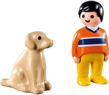 Load image into Gallery viewer, Playmobil Man with Dog Building Set
