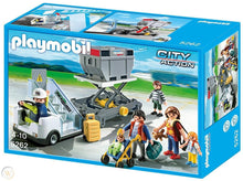 Load image into Gallery viewer, Playmobil Aircraft Stairs with Passengers and Cargo
