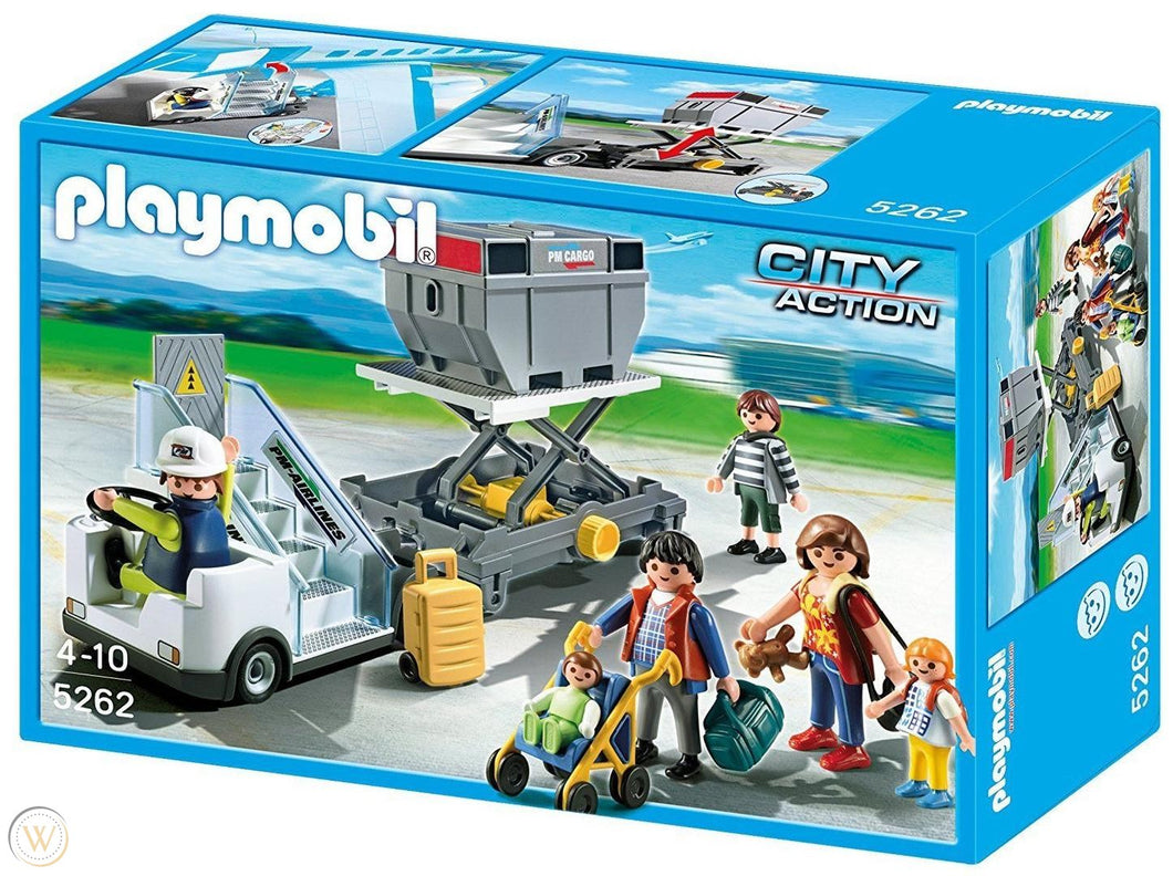 Playmobil Aircraft Stairs with Passengers and Cargo