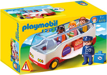 Load image into Gallery viewer, PLAYMOBIL 1.2.3 Airport Shuttle Bus
