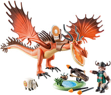 Load image into Gallery viewer, Playmobil Dragons Snotlout and Hookfang

