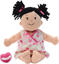 Load image into Gallery viewer, Baby Stella- Peach Doll With Black Hair
