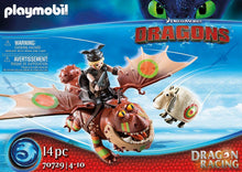 Load image into Gallery viewer, Playmobil Dragon Racing: Fishlegs and Meatlug
