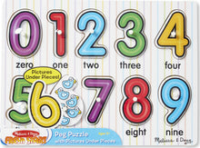 Load image into Gallery viewer, Melissa &amp; Doug- Lift &amp; See  Number Peg Puzzle
