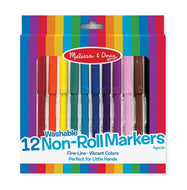 Melissa & Doug- 12 Washable Non-Roll Markers