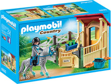 Load image into Gallery viewer, Playmobil Horse Stable with Appaloosa Building Set
